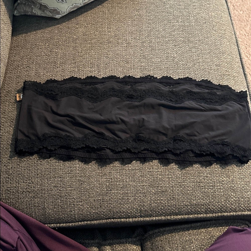 SKIMS Black Lace Bandeau